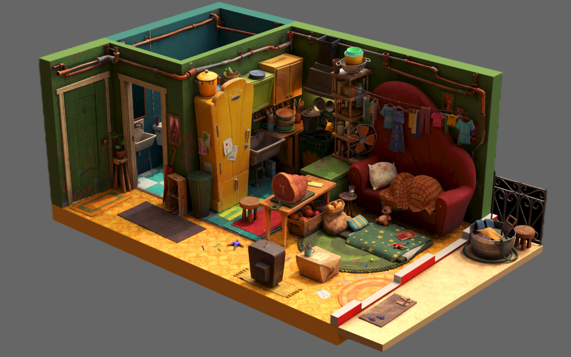 3dmax卡通风格房子如何建模呢原来场景建模这么简单