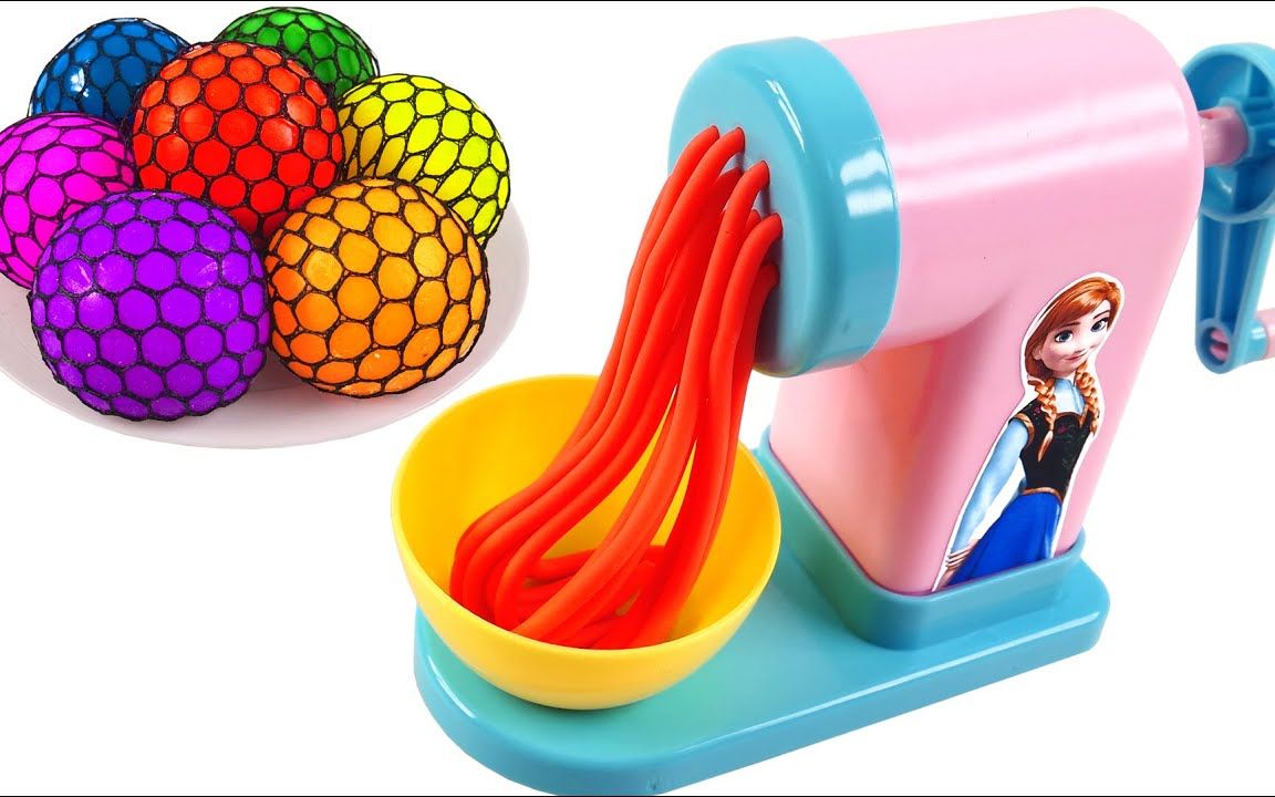 制作培乐多彩虹面条超有趣的玩具玩法益智又解压