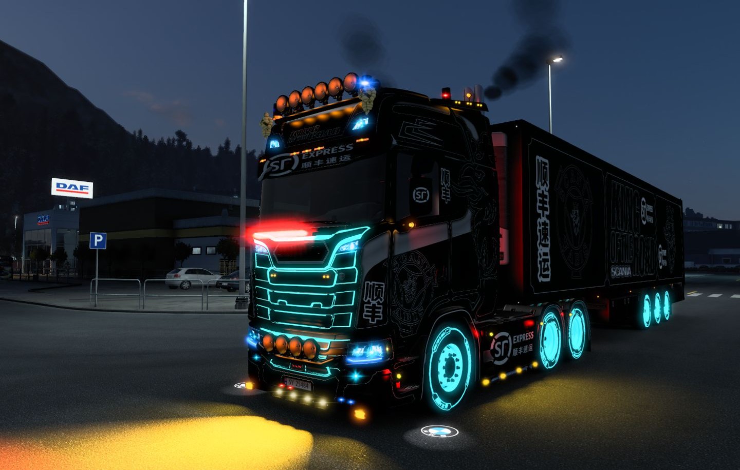 欧卡2 1.44home代码车 斯堪尼亚顺丰车壳