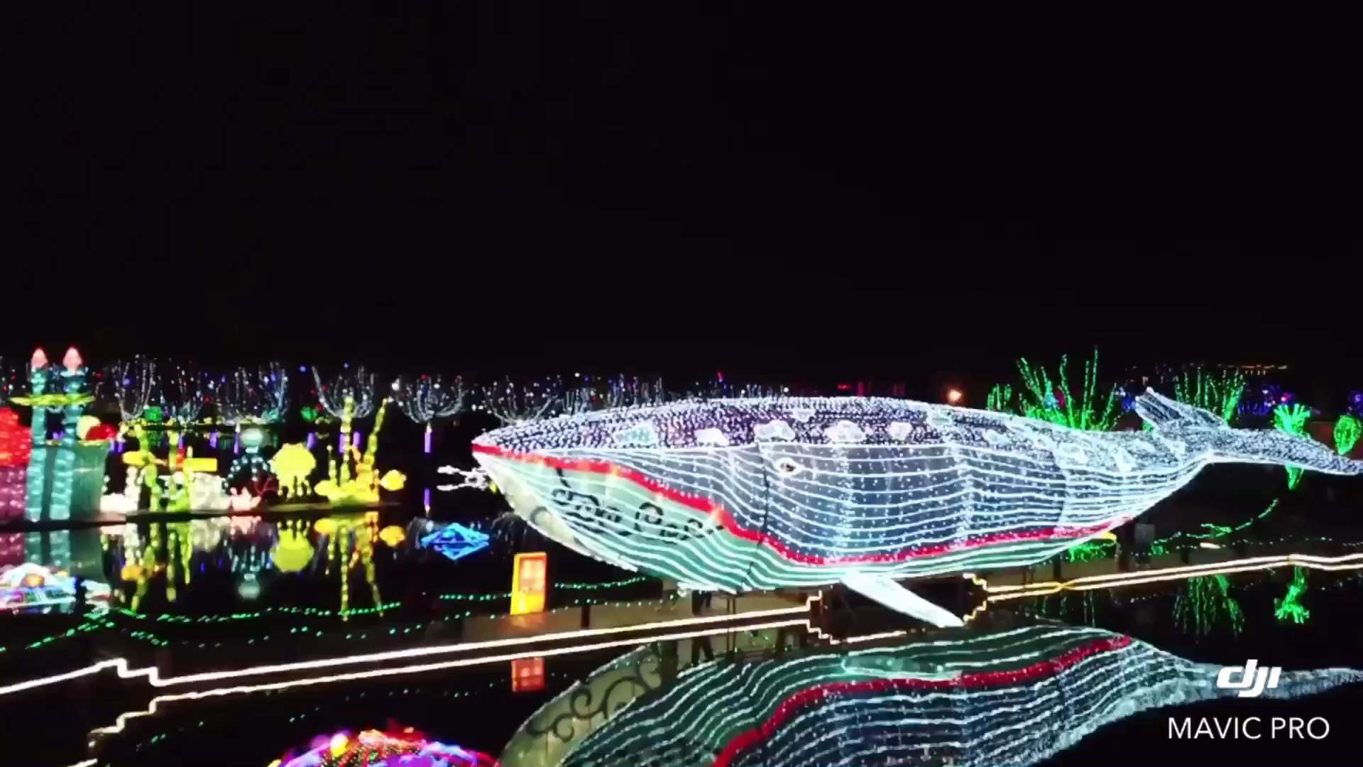 已经没了的汕头灯光秀,航拍
