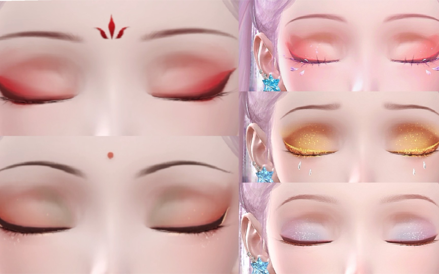 【闪耀暖暖】或许你有注意过暖暖闭眼时的眼妆吗?