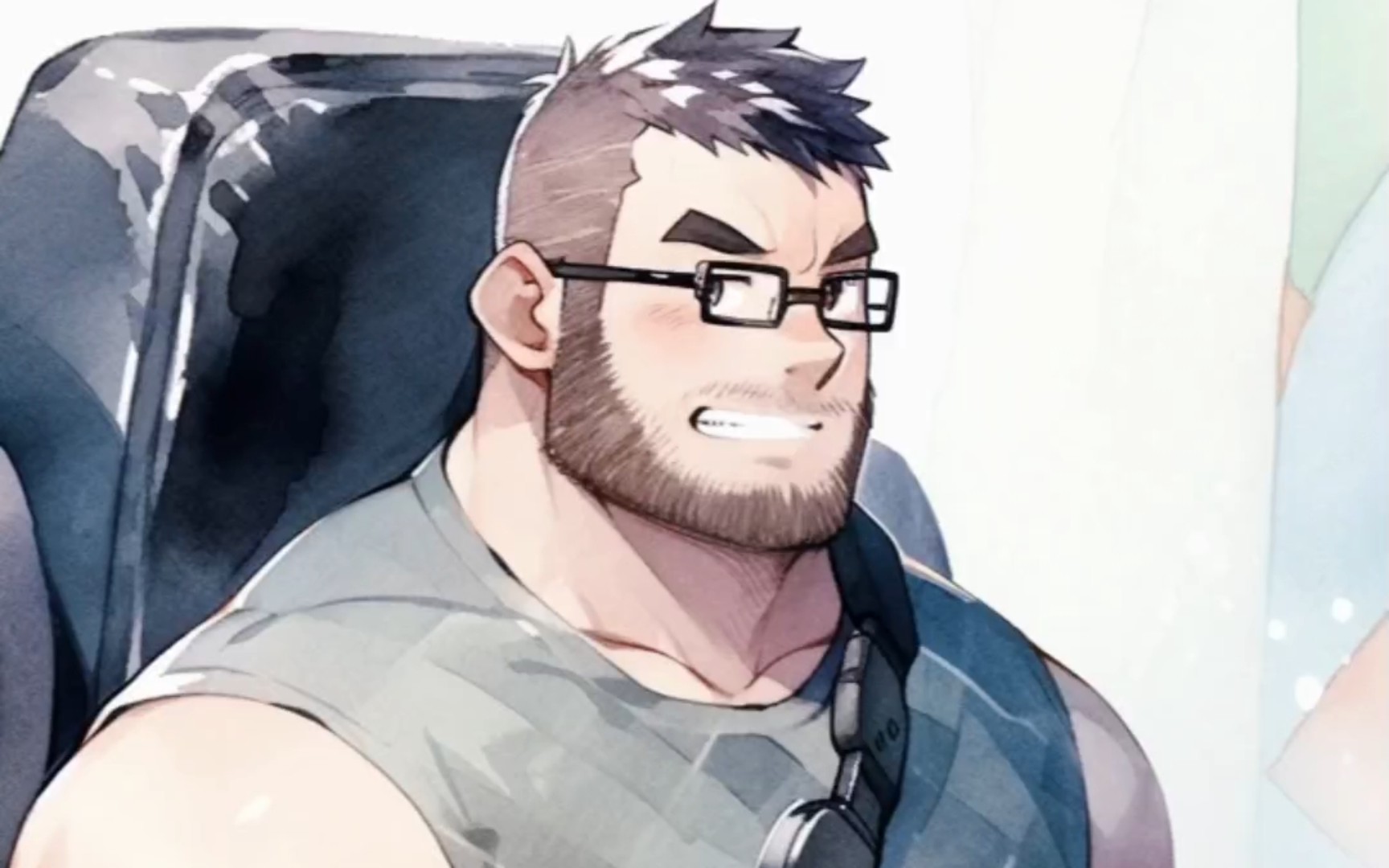 ai绘画的帅气熊熊