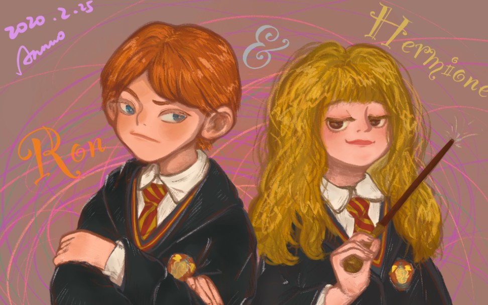 procreate罗恩和赫敏