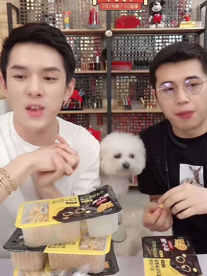 李佳琦直播弟弟为了吃的疯狂拜拜never占据有利地形轻松吃到饼干