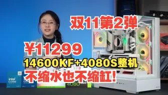 Descargar video: 【双11第二弹】:让你无法抗拒的梦中情机！11299！不缩水也不缩缸的14600KF+4080S纯白整机！