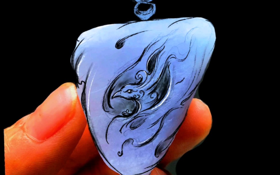 凤凰涅盘,浴火重生 #玉雕设计 #凤凰_哔哩哔哩_bilibili