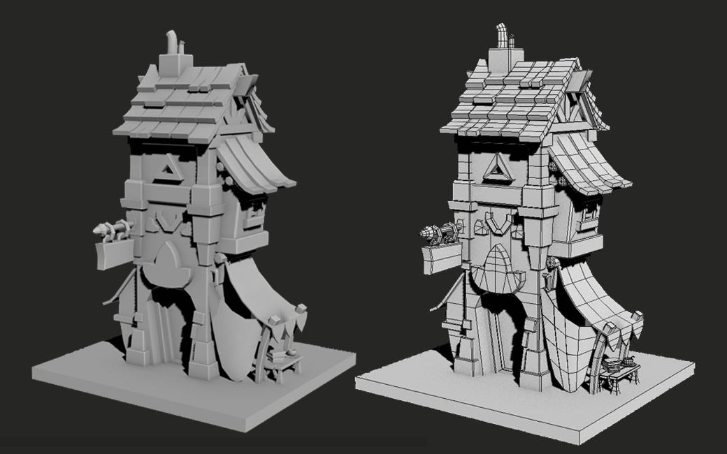 【3dmax建模】房子模型全流程建模,模型布线,卡线,3dmax场景3d游戏