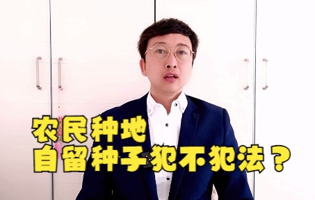 农民种地自留种子犯不犯法?哔哩哔哩bilibili