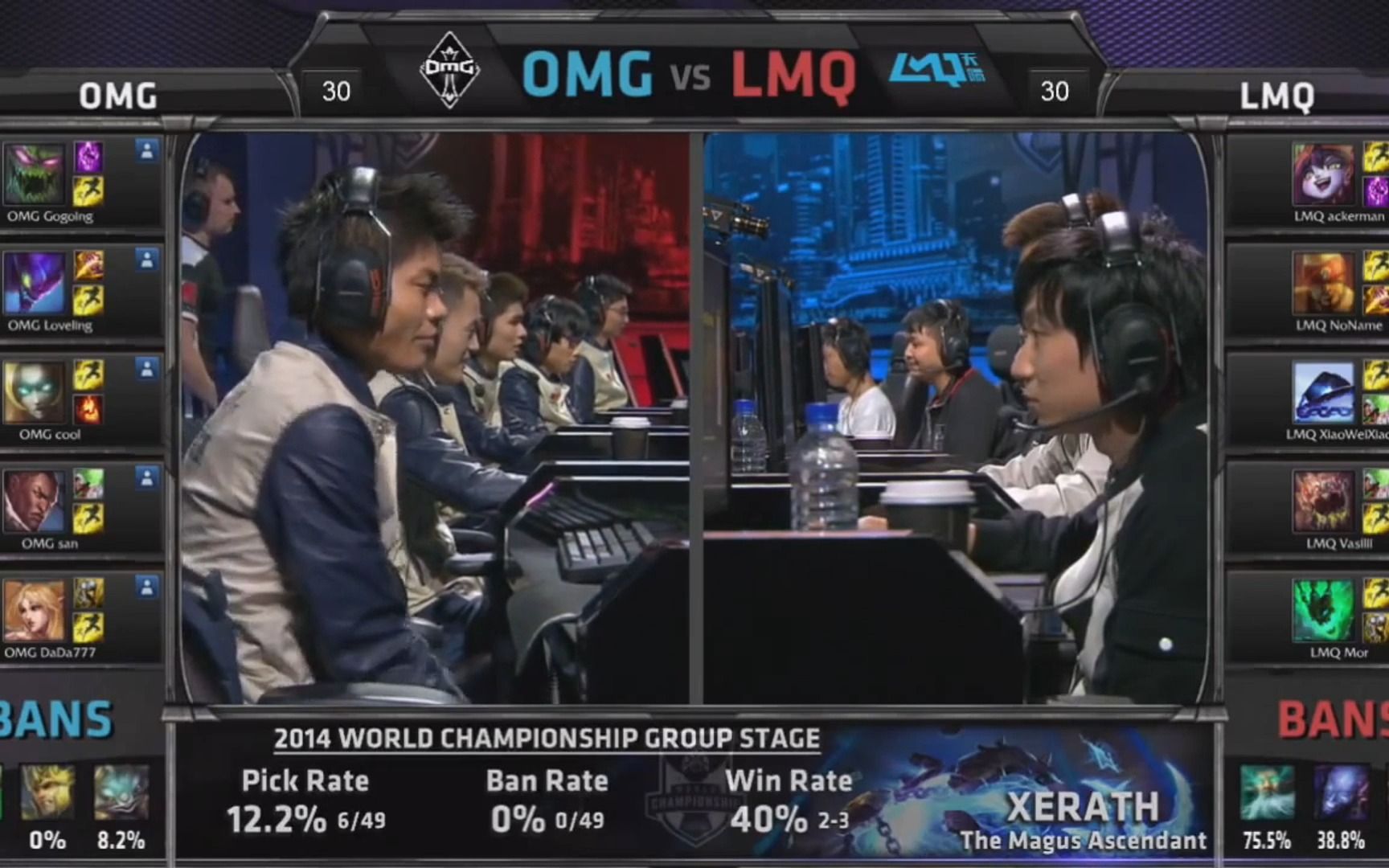 【2014全球总决赛】小组赛 OMG vs LMQ电子竞技热门视频