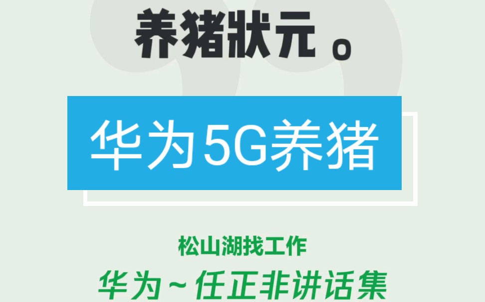 [图]华为使能5G养猪业