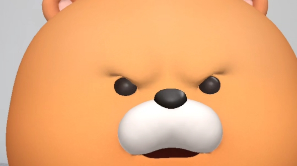 今天是一只不高兴的小熊