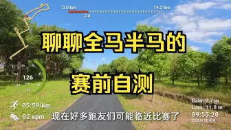 Download Video: 聊聊全马半马的赛前自测