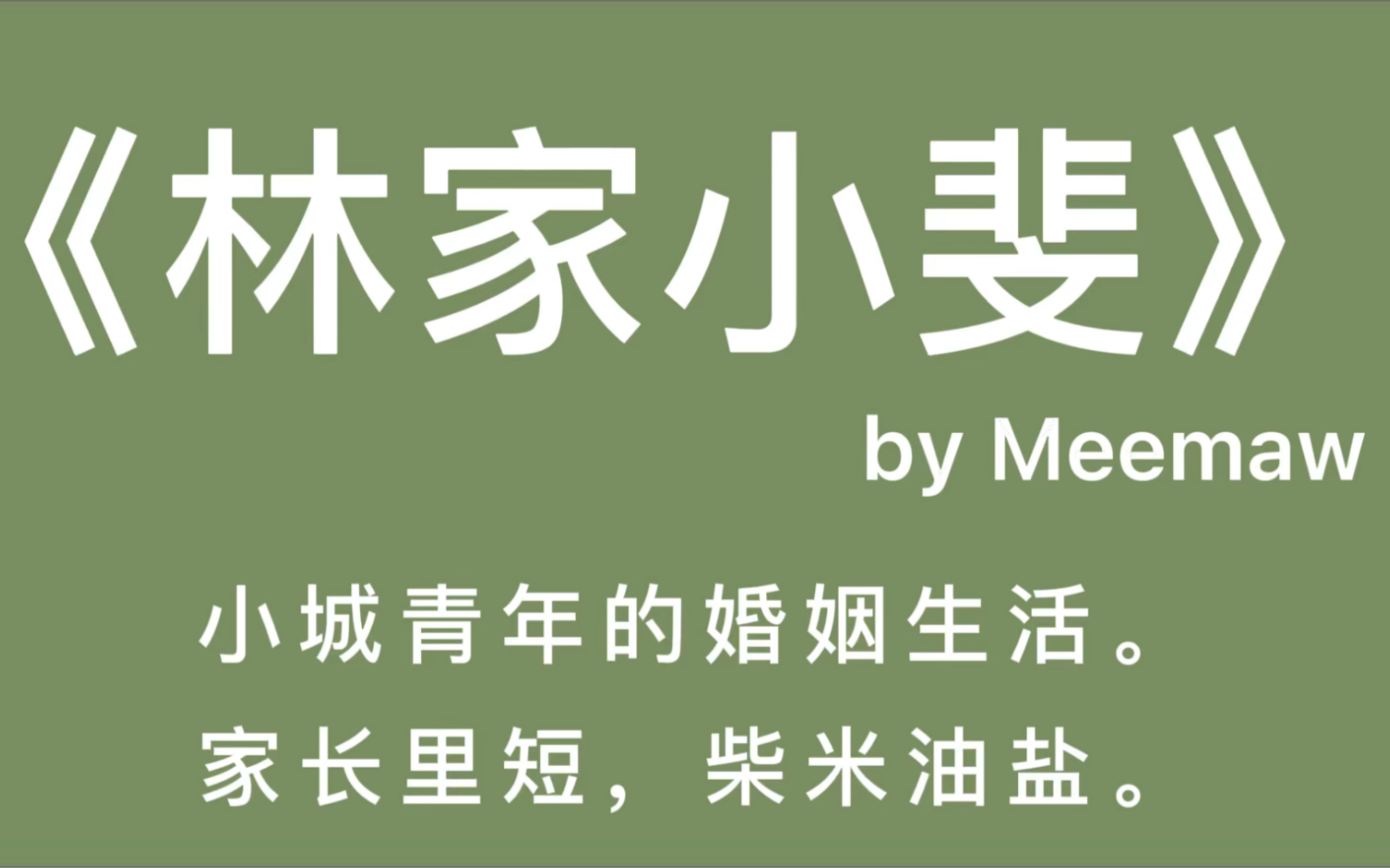 卖钢筋的斐斐和警察小马的先婚后爱.哔哩哔哩bilibili