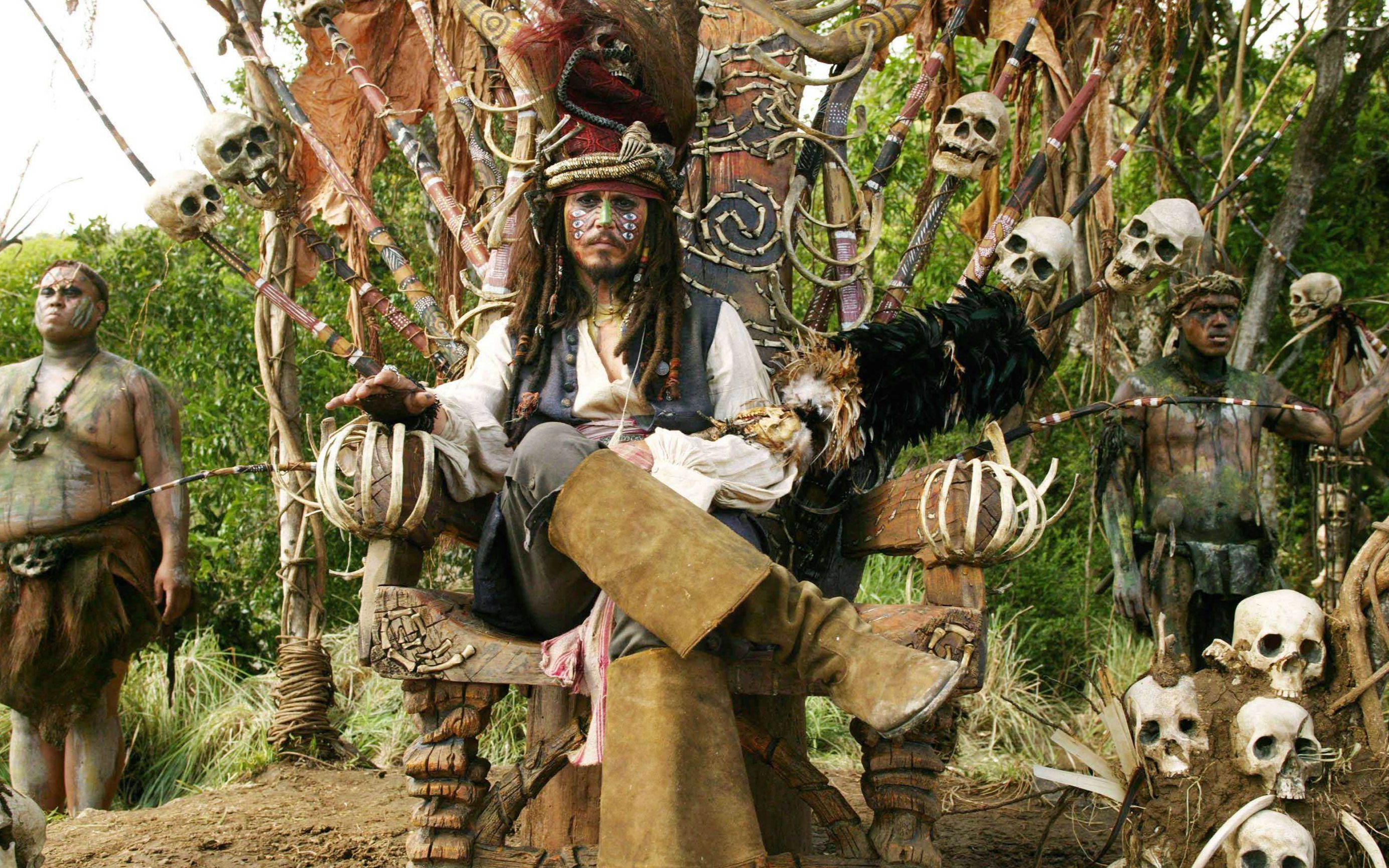 加勒比海盗2:杰克船长被野人抓获,搞笑逃生,令人捧腹!