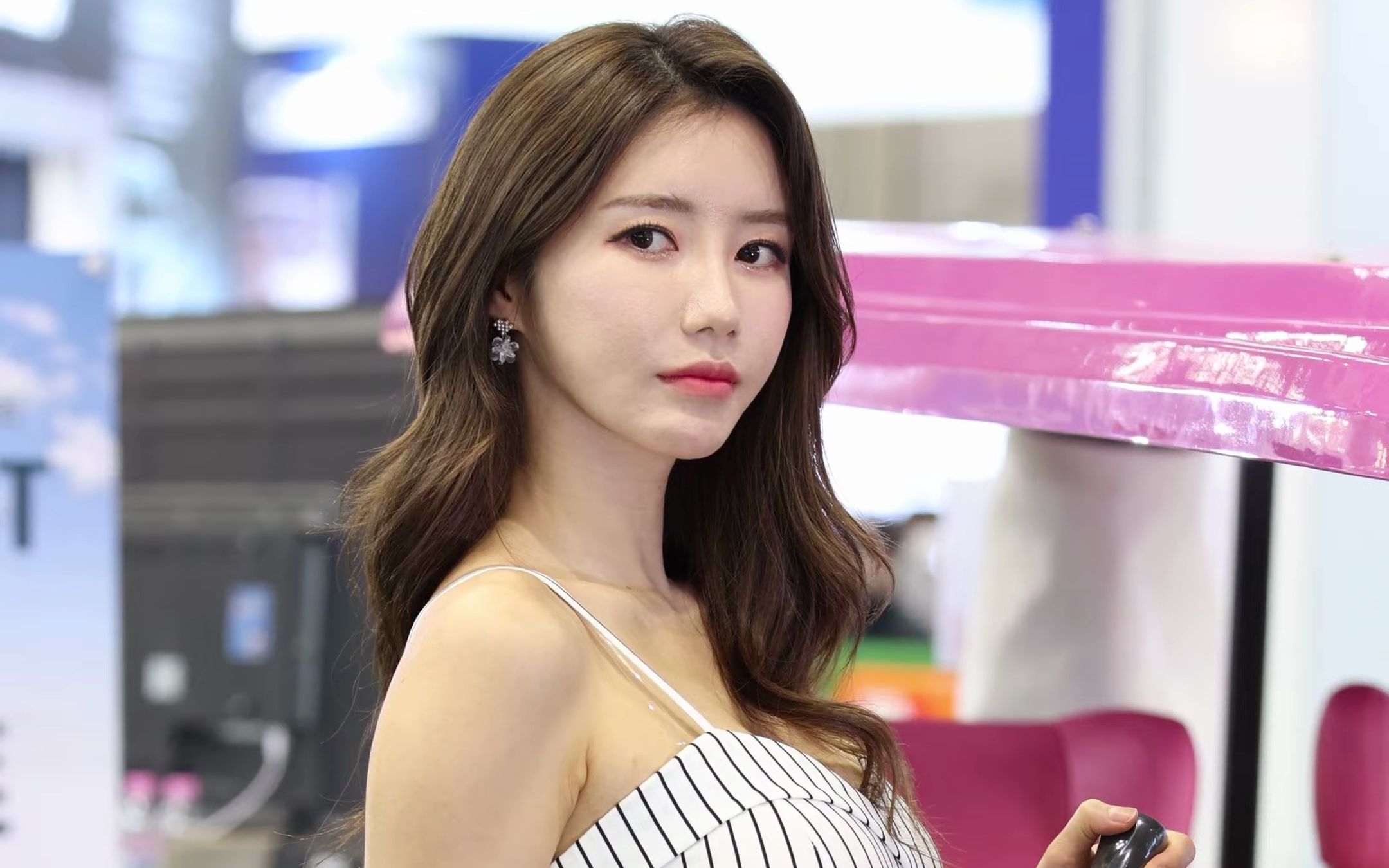 2022 korea golf industry show 模特 林率雅 fancam