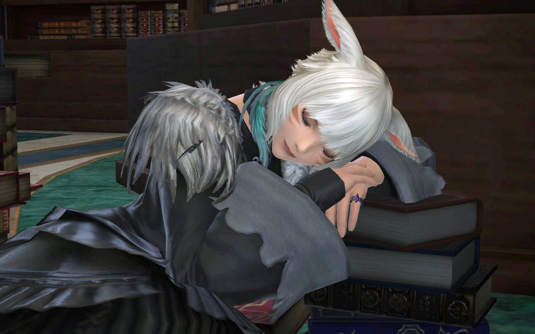 【ff14】睡美人雅修特拉 需要特级撸猫师亲亲才能醒!