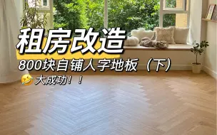 Download Video: 闺蜜都惊呆了！我居然花800块铺完了法式地板！！