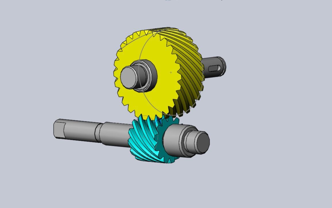 SOLIDWORKS 斜齿轮配合哔哩哔哩bilibili