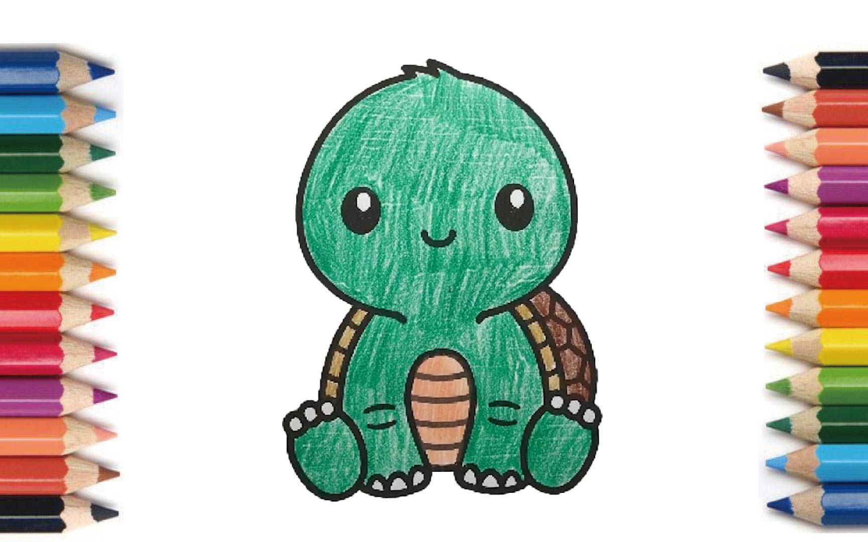 【coloring】tortoise 【塗り絵】亀 【涂色】小乌龟 