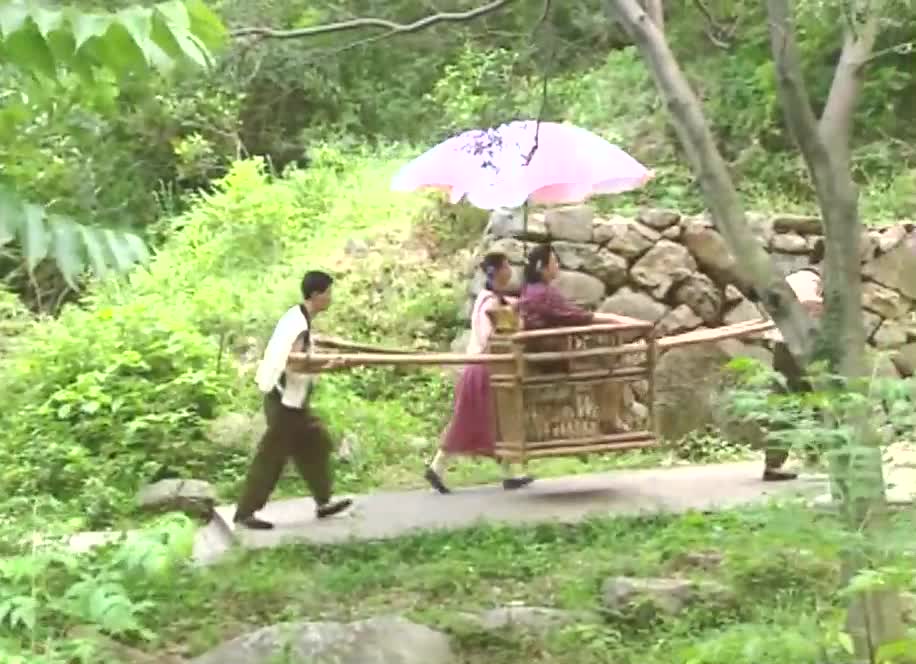 太太坐轿子坐累了,还想让人背着她,可婢女却当没听见