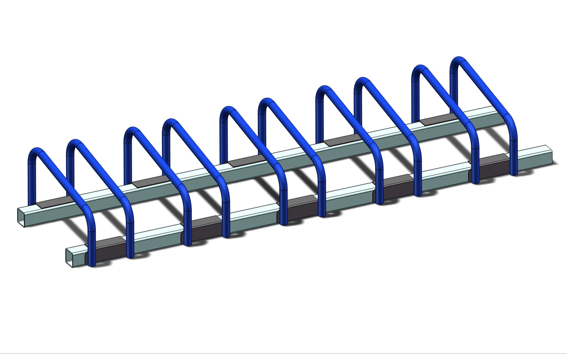 使用solidworks创建自行车停车架,装配体建模,扫描弯管,方管插件哔哩哔哩bilibili