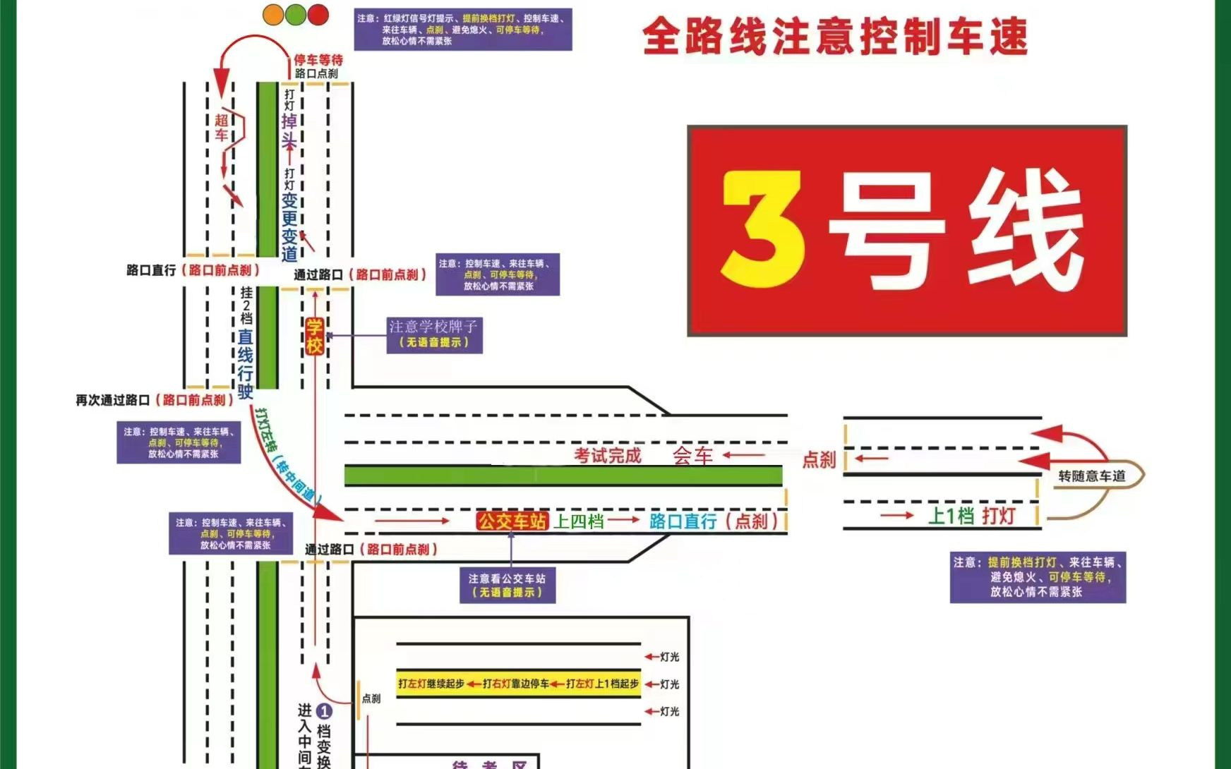 科目三123号线路图图片