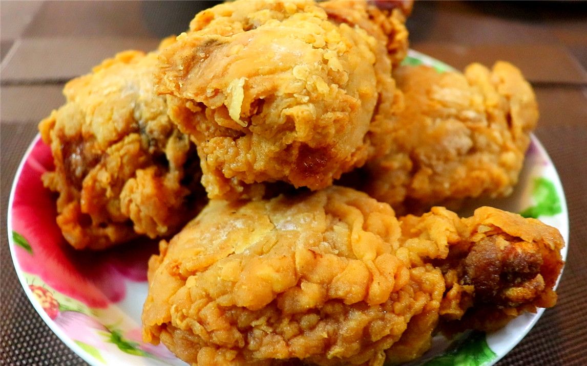 1家3口吃4个大炸鸡腿 酥酥脆脆一咬直掉渣 比肯德基的还好吃真香
