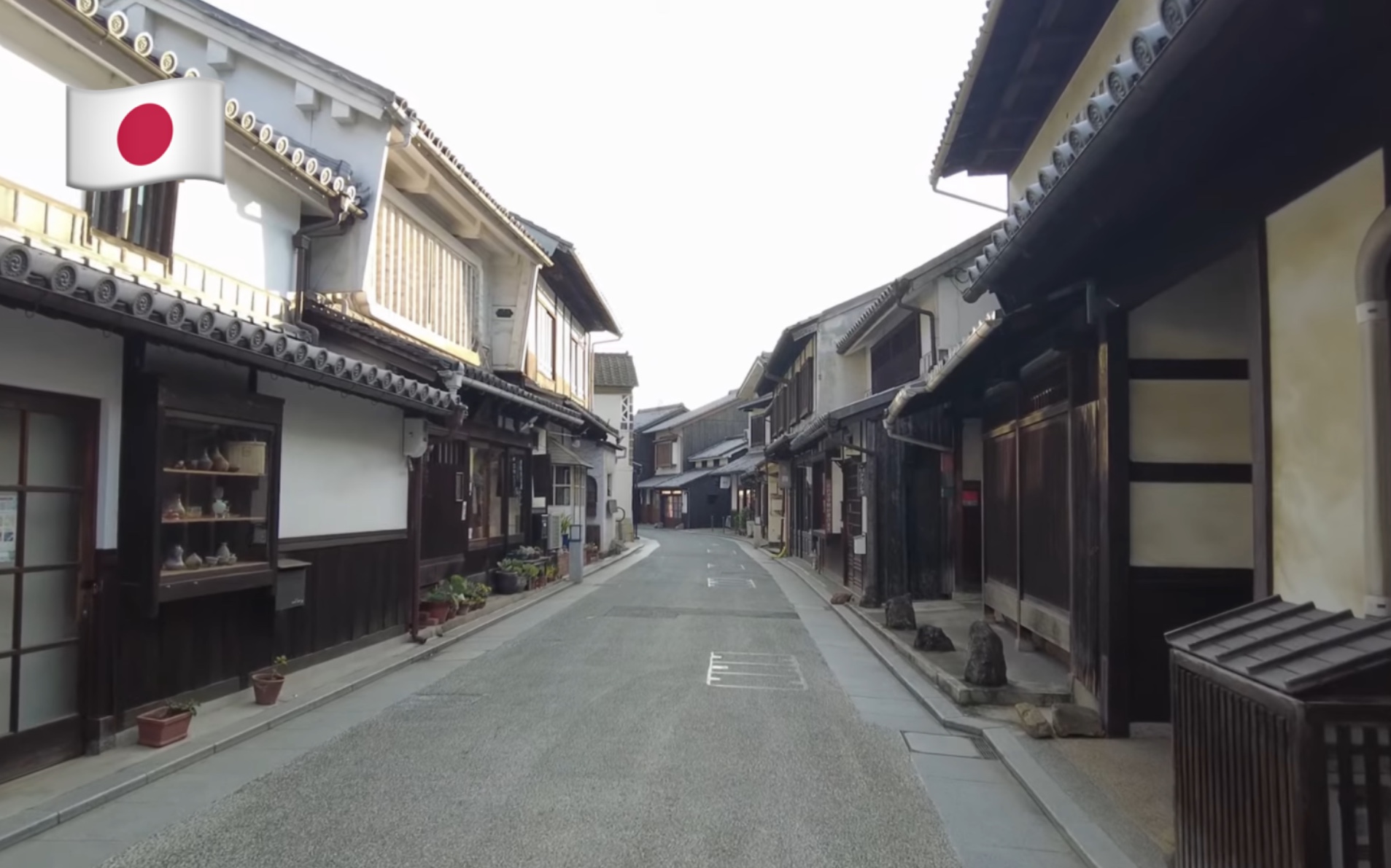 【超清】清晨漫步游日本冈山县仓敷市|与奈良,京都齐名的日本历史文化