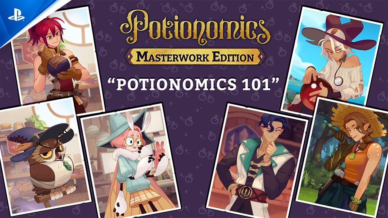 【Sylvia的魔药工房】PS5|《Potionomics:Masterwork Edition》官方实机宣传视频「Potionomics 101」