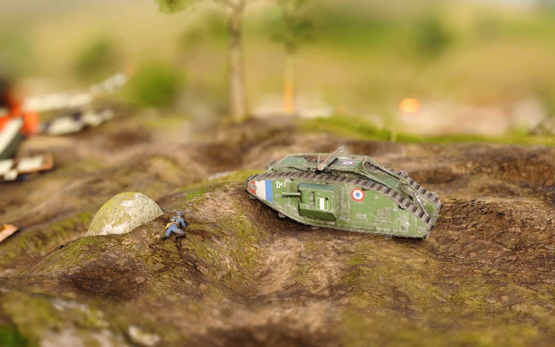 【4k】玩具感十足的战地1,齐柏林小飞艇,小坦克大战,战地移轴摄影系列