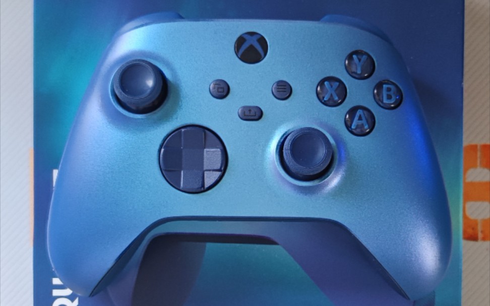 xbox series手柄极光蓝特别款开箱