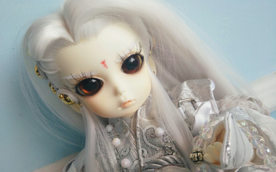 【霹雳布袋戏】【jp娃】白发一页书jp娃开箱视频._哔哩哔哩_bilibili