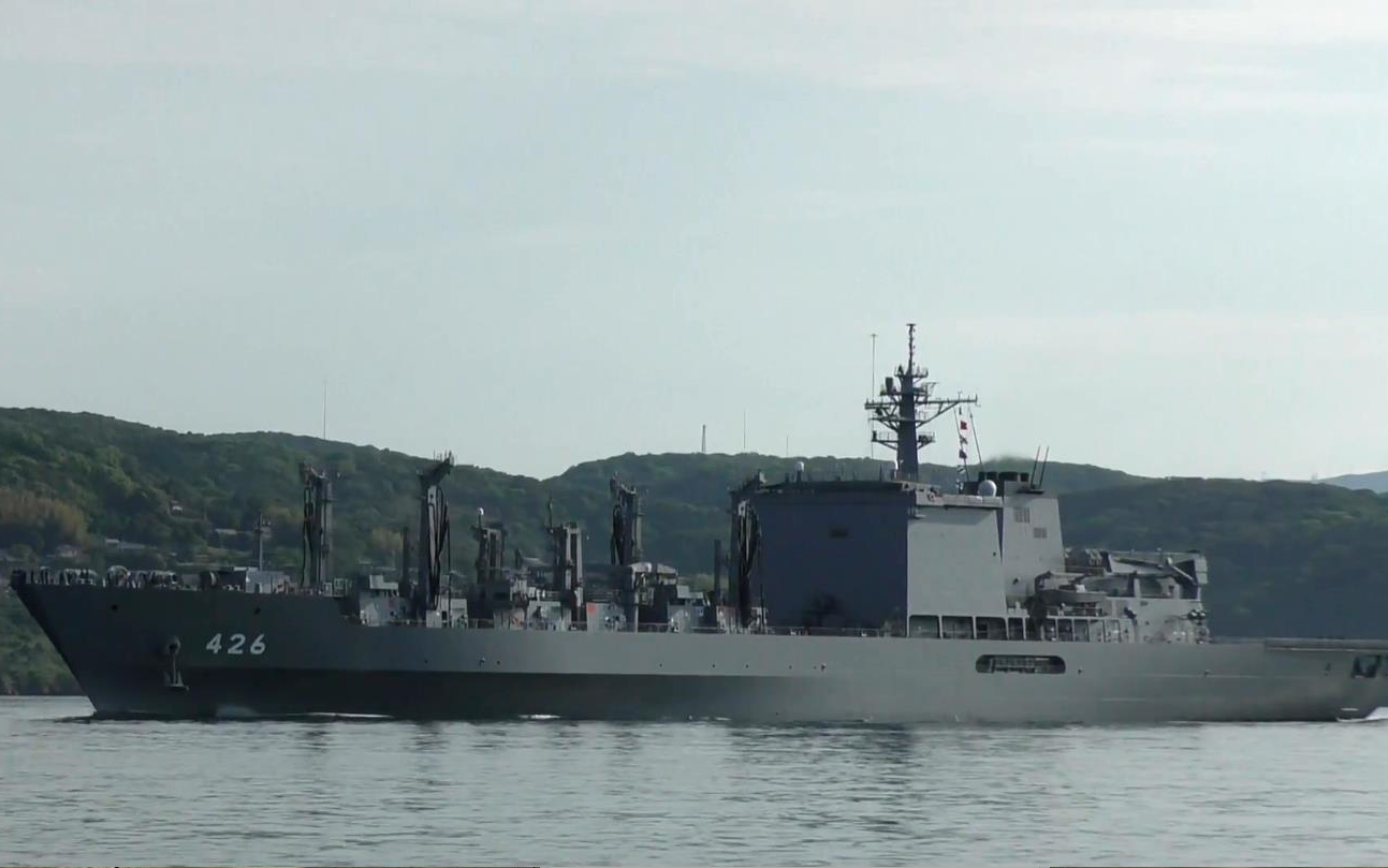 【海上自卫队】摩周级补给舰2号舰"淡海"号(aoe-426)通过濑户内海