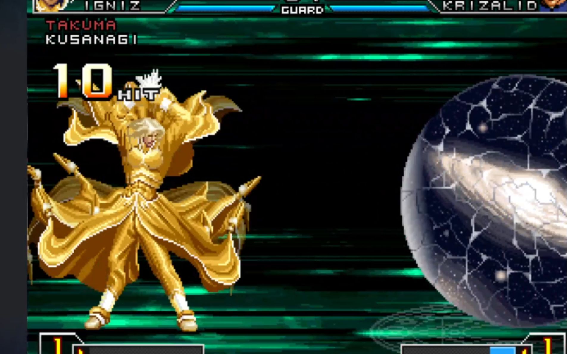 拳皇2002um伊格尼兹极告诉你血皮之力的使用方法