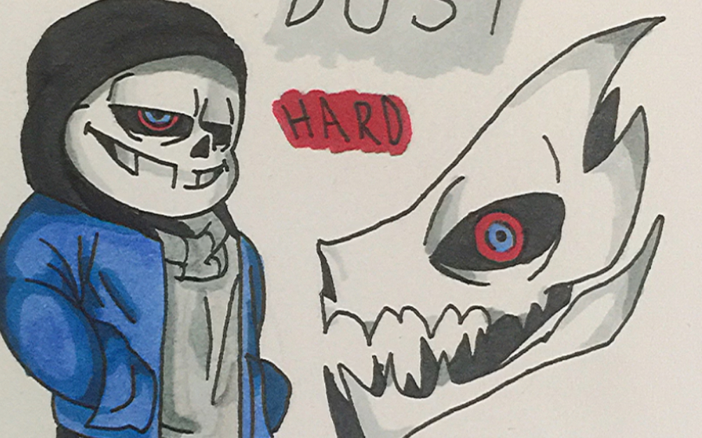 【手绘】murdersans hard_哔哩哔哩_bilibili