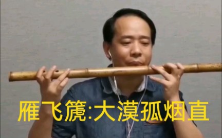 [图]大G调雁飞篪:大漠孤烟直 一首很有意境的曲子，听听雁飞篪演奏的效果。