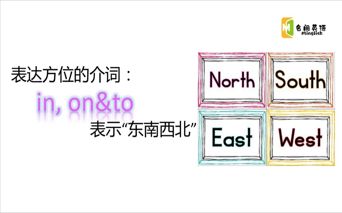 【提分干货】in, on&to表达方位:在某地的“东南西北”哔哩哔哩bilibili