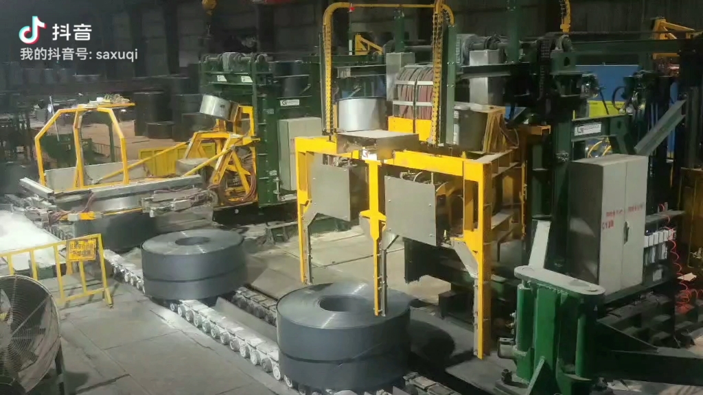 热轧钢卷立卷自动打捆机,周向&径向