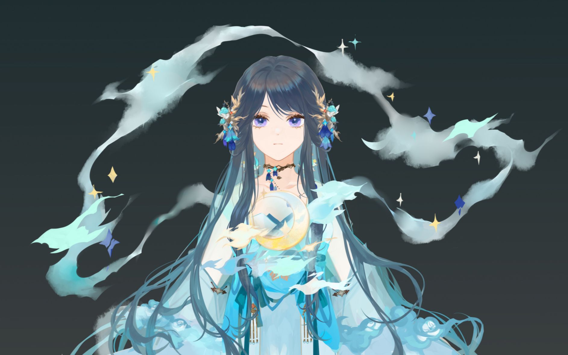 底价2300的伪古风厚涂立绘,动画师看了图层笑着拿起刀