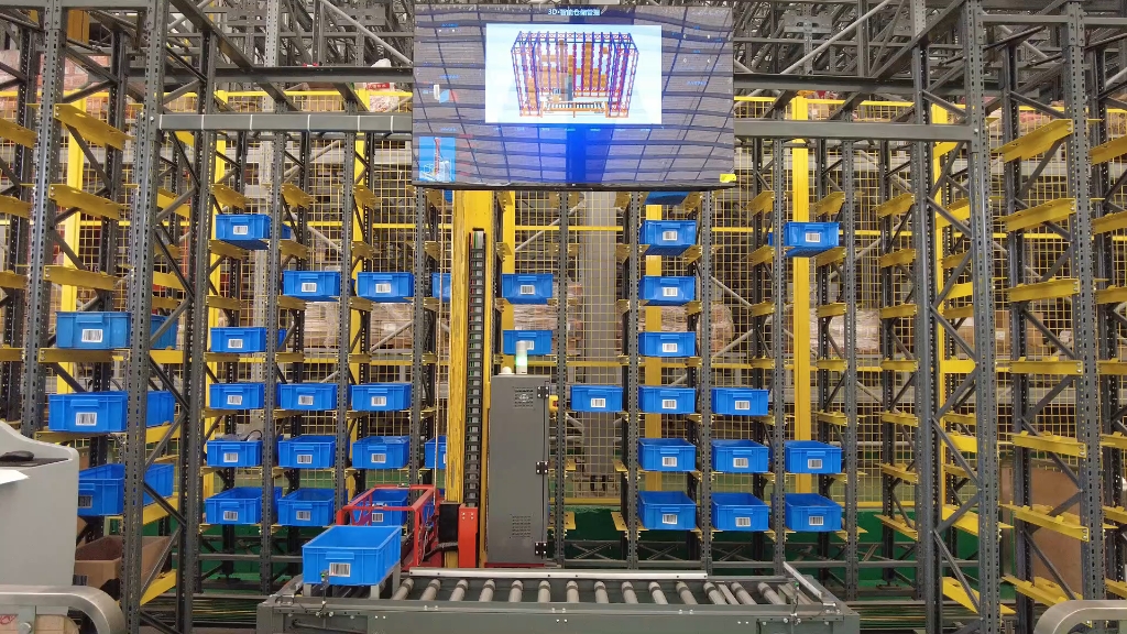 高速料箱轻型堆垛机(3d智能仓储管理)