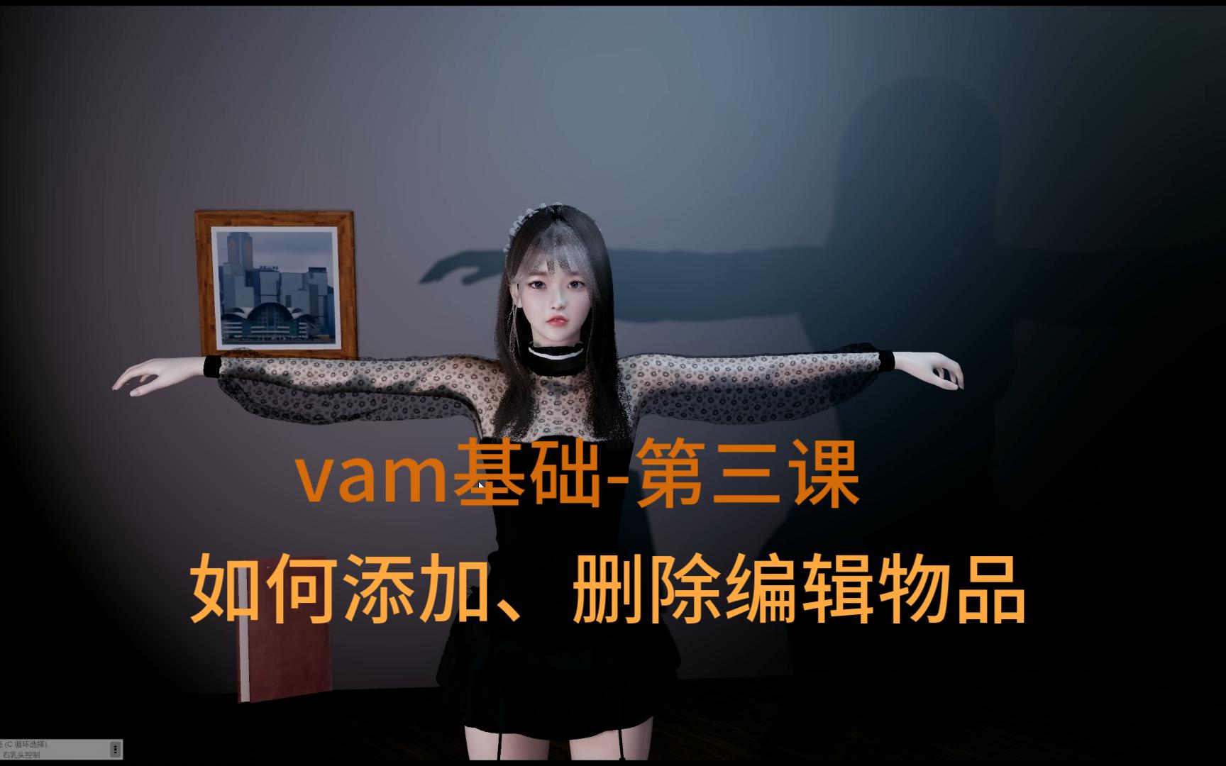 [图]vam基础教程第三课-如何添加、删除、编辑各种物品