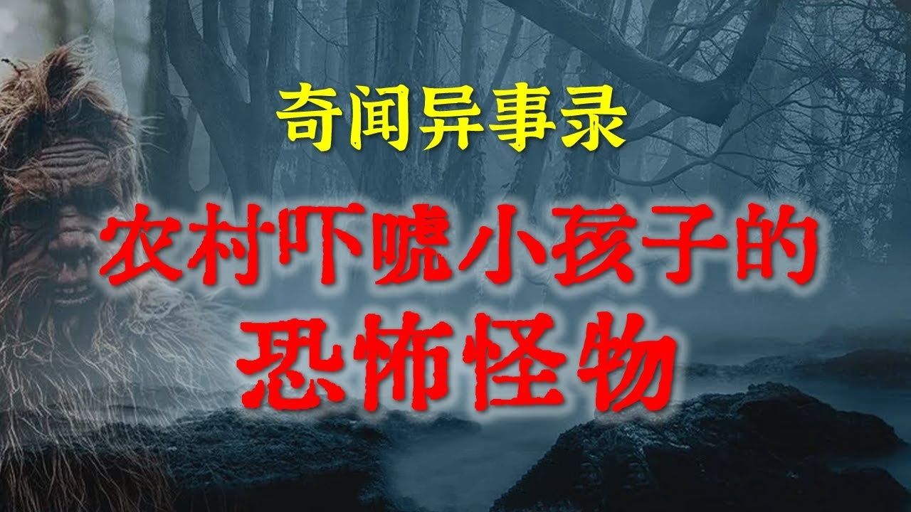 【民间怪谈】中国北方农村的恐怖传说,夜晚可以使孩子止啼的可怕怪物,原来还真有人说见过 鬼故事 灵异诡谈 恐怖故事 解压故事 网友讲述的灵异故事 「...