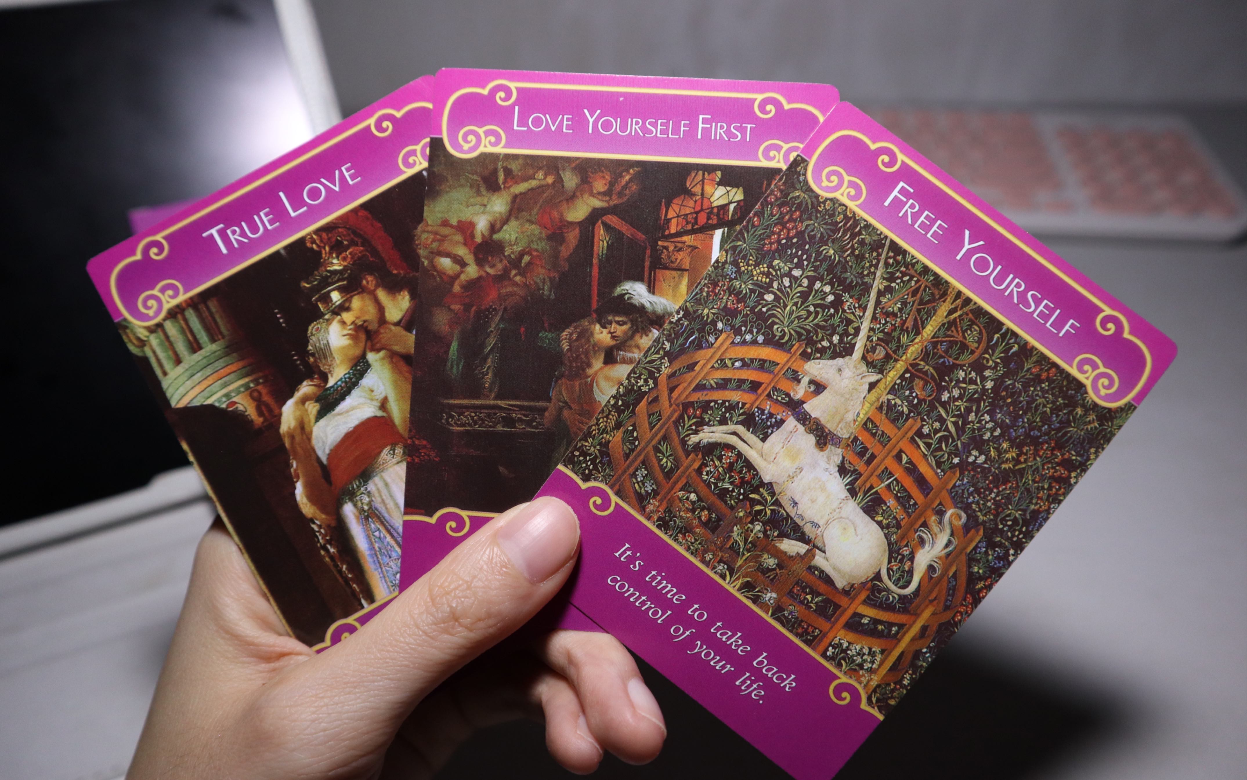 神谕卡开箱-浪漫天使神谕卡