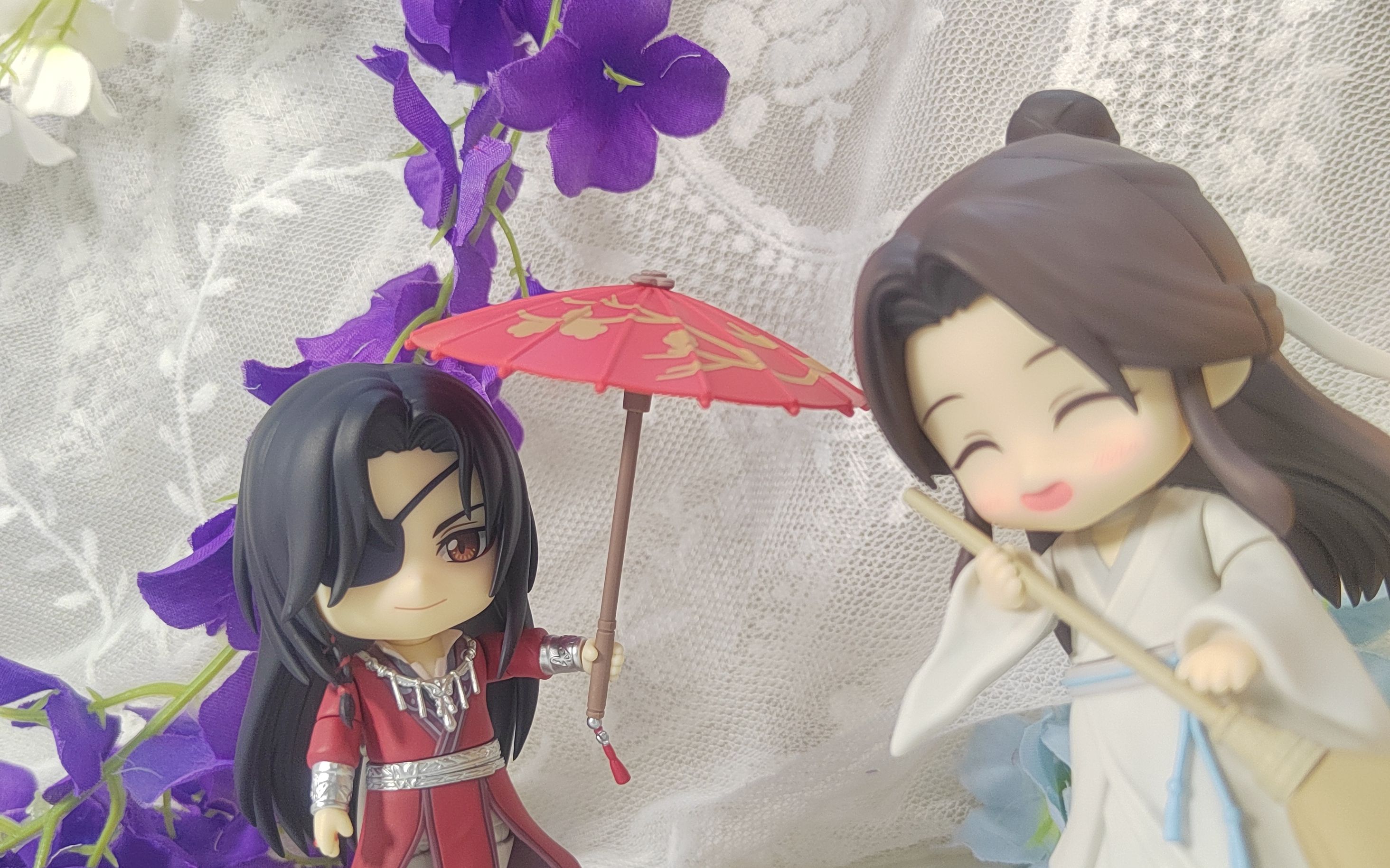 gsc 天官赐福 花城&谢怜 粘土人开箱视频