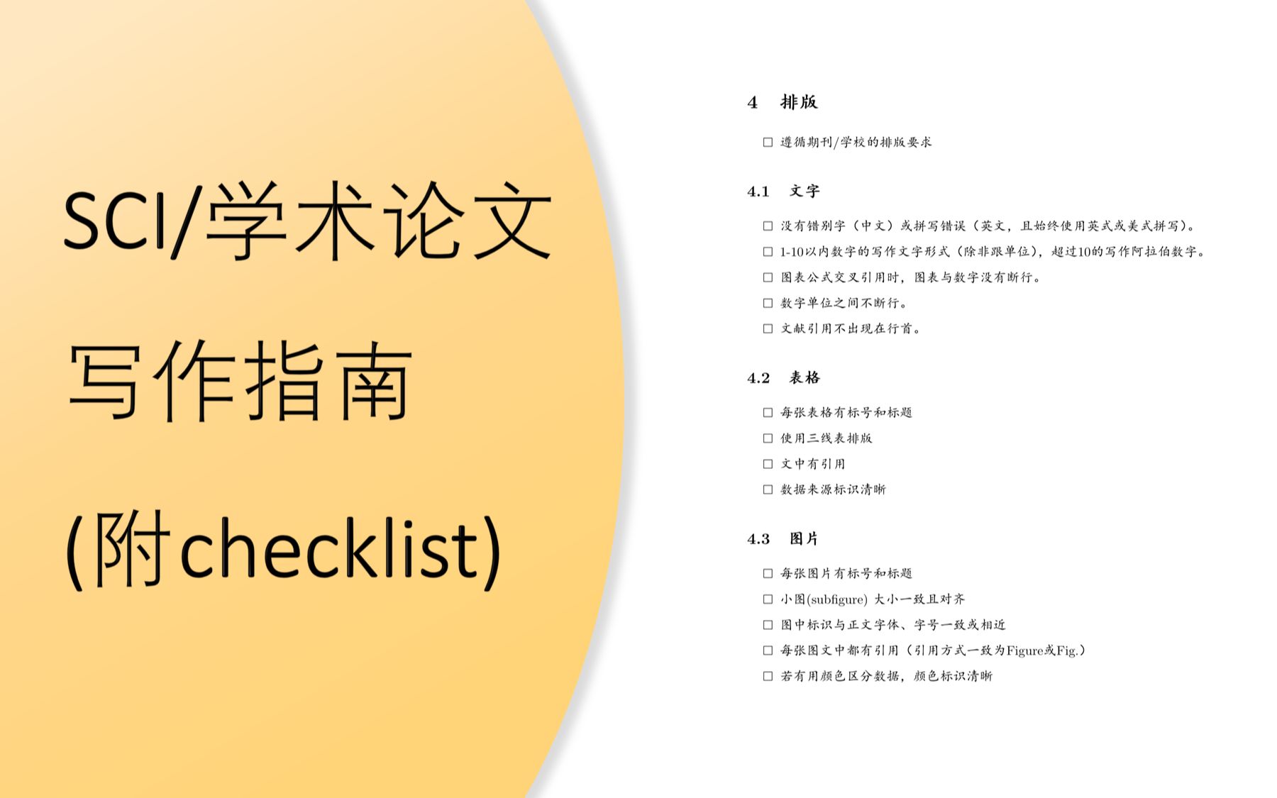 [图]一份checklist说完高效学术写作 | 初稿写作顺序与修订流程