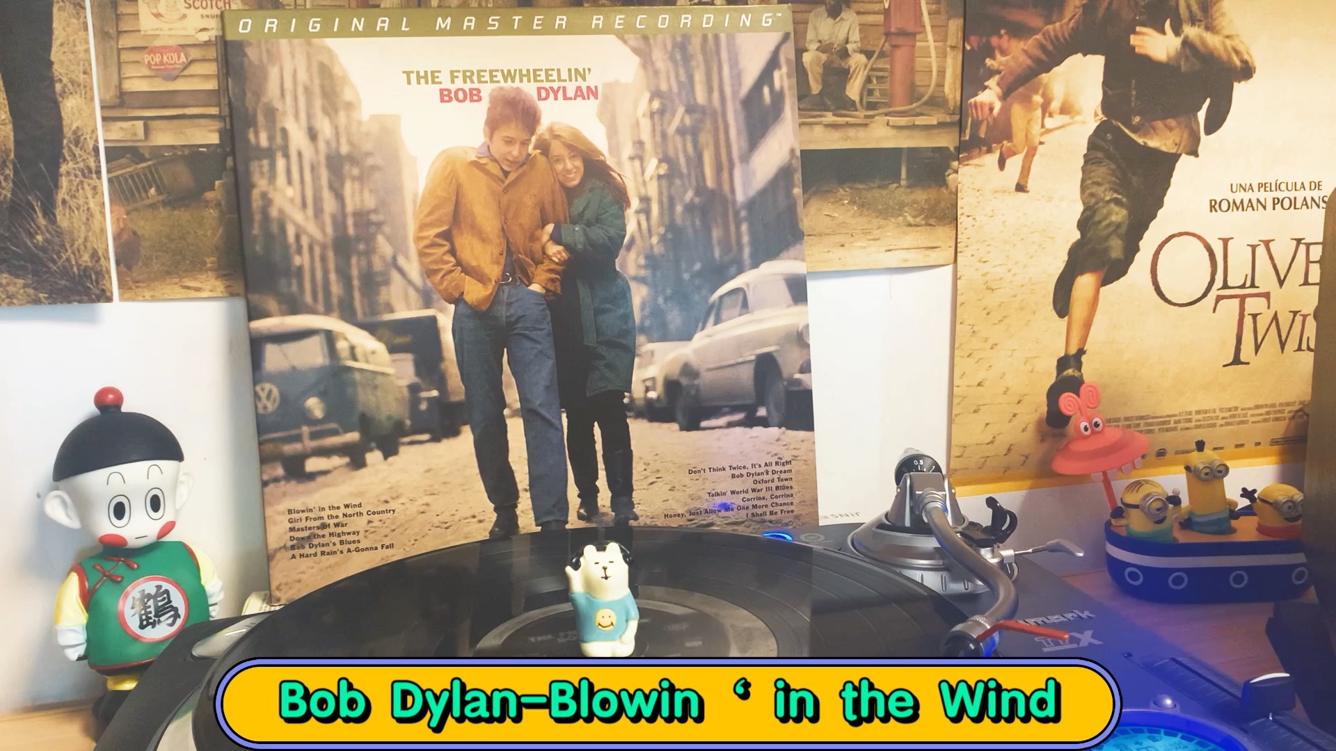 [图]黑胶试听：Bob Dylan-Blowln' in the wind，来自专辑《The Freewheelin‘ Bob Dylan》