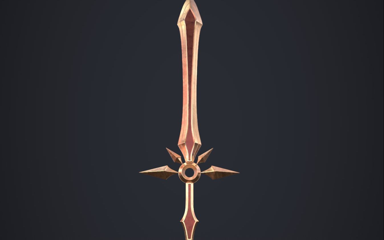 【3dmax零基础建模】"蕾欧娜武器"游戏道具制作基础讲解,制作技巧