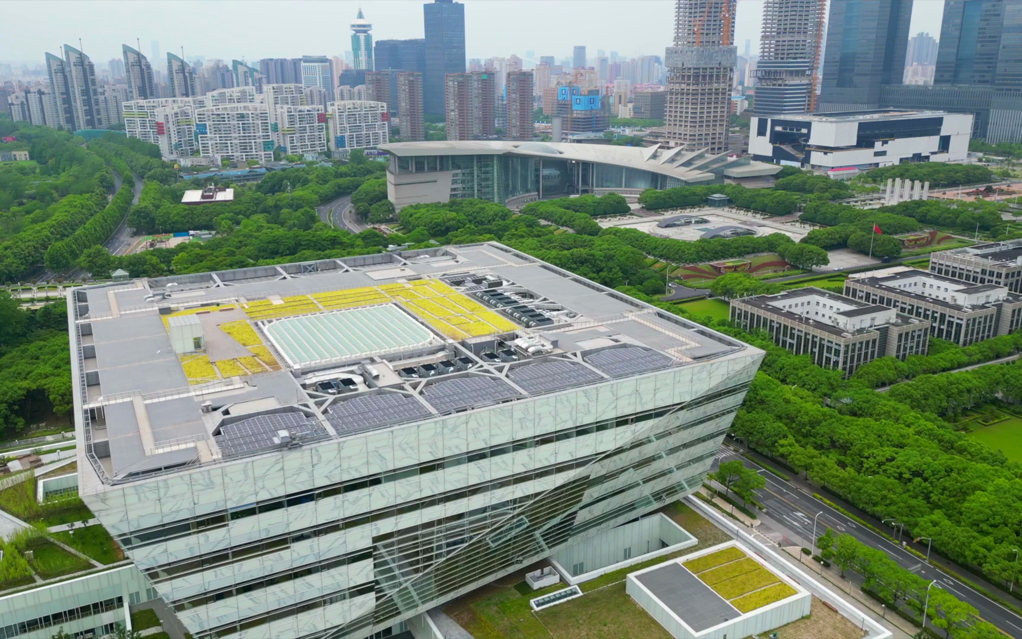 dji mini 3 pro - 上海图书馆新馆鸟瞰