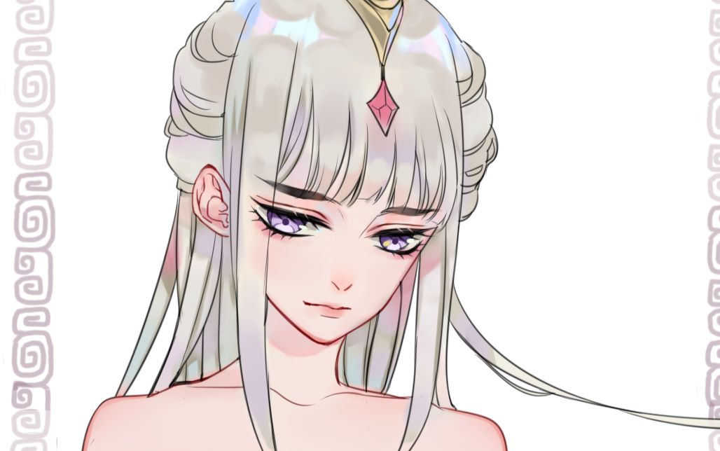 【绘画过程】【王者荣耀】王昭君凤凰于飞(说好的昭君小姐姐【csp】