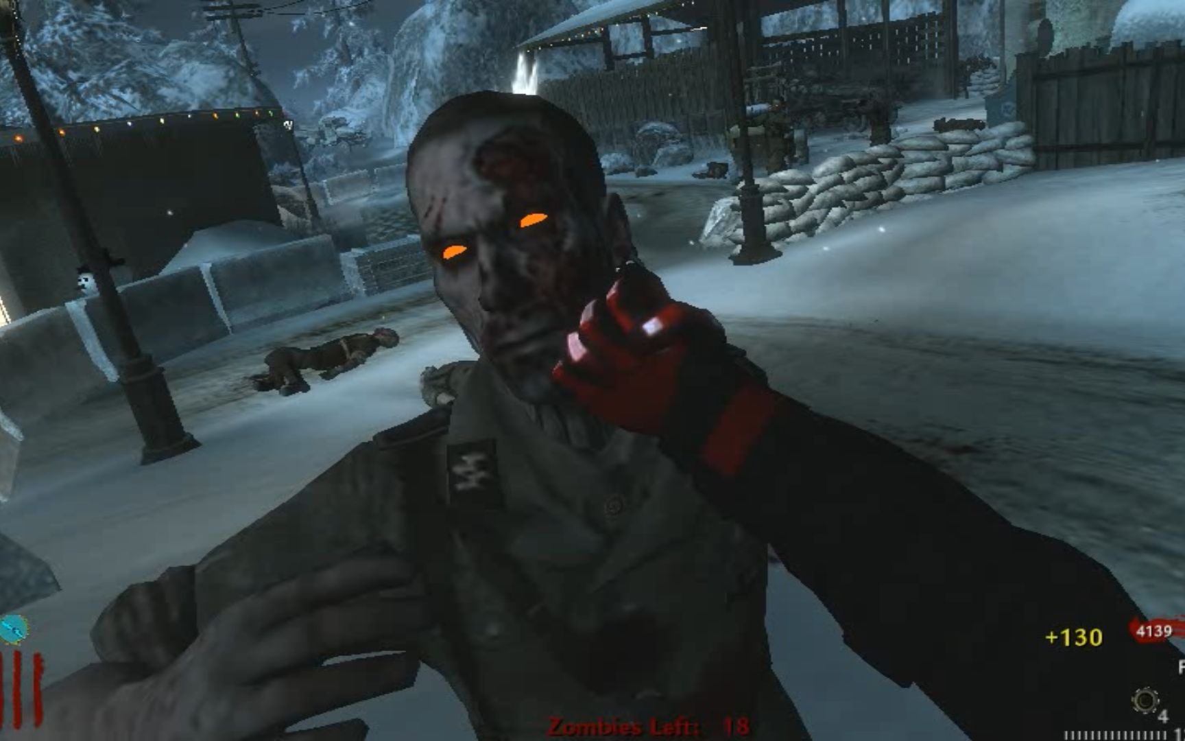 使命召唤5僵尸模式惊魂圣诞夜单人27关